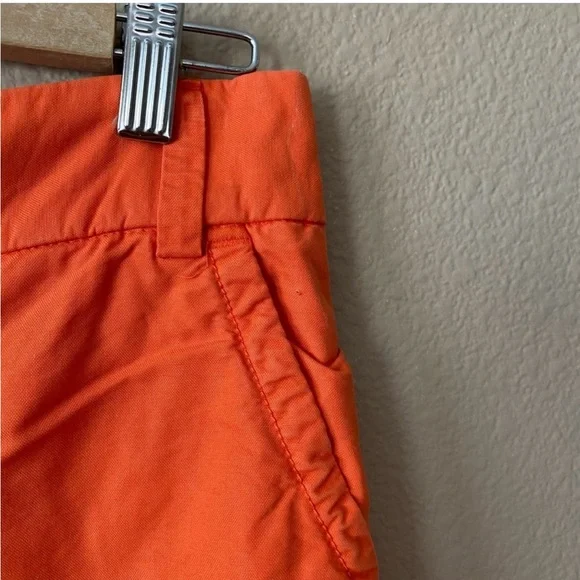 J. Crew Neon Orange Chino Shorts- Size 2 - Picture 5 of 6